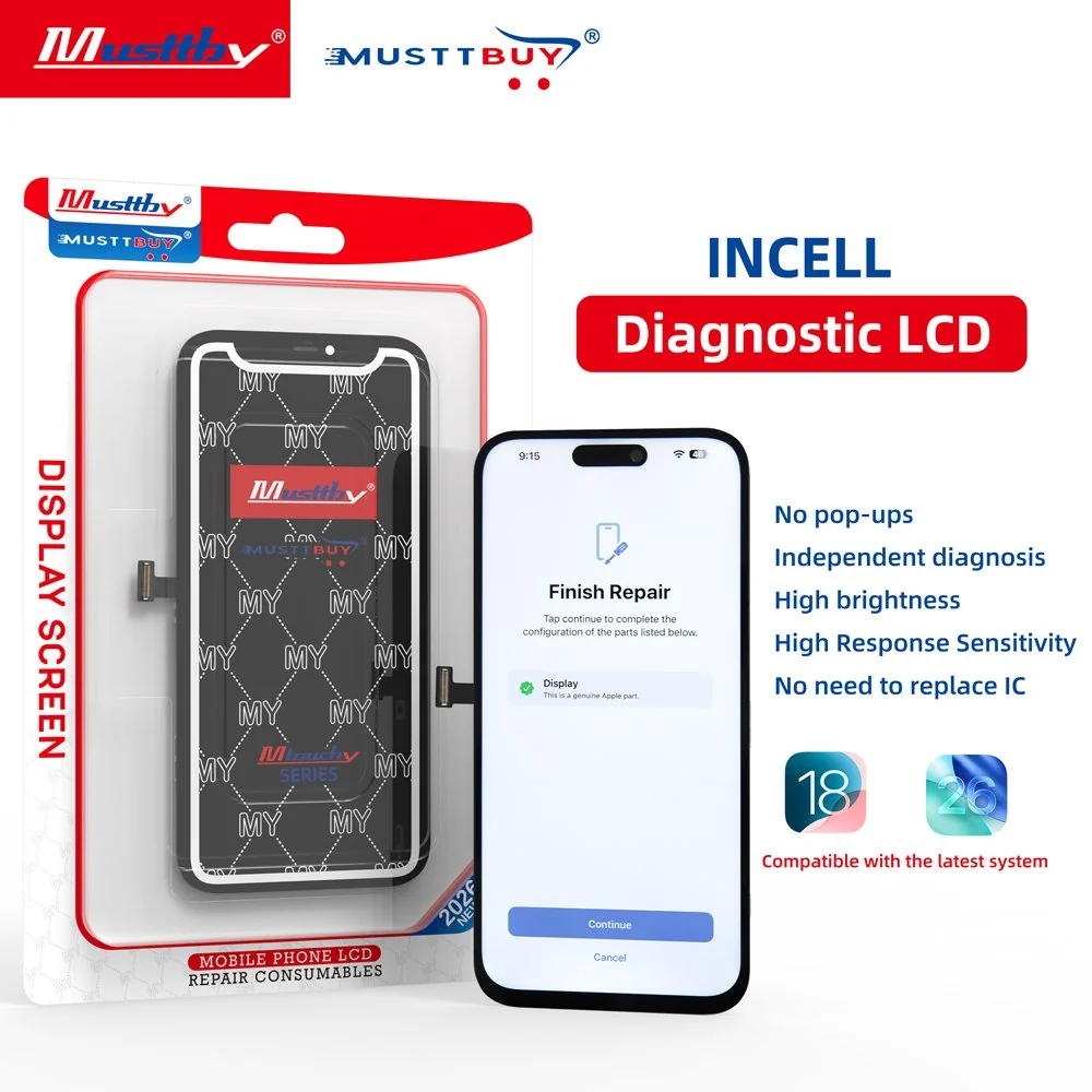 MY LCD Series Incell Diagnostic LCD Display Screen for iPhone 12 13 14 15 Plus Pro Max